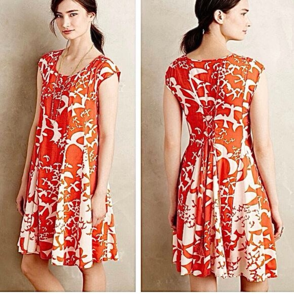 Anthropologie Meave Indiga Swing Dress $138 Retail